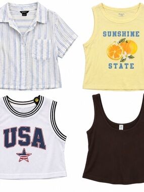 Sunshine State Yellow Graphic Tank Top - Unbranded